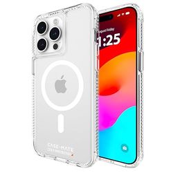 Case-Mate Ultra sterk transparant iPhone 15 Pro Max hoesje [16FT D3O valbescherming] [Compatibel met Magsafe] Slank telefoonhoesje voor iPhone 15 Pro Max 6,7 inch, schokbestendig, anti-geel, anti-kras