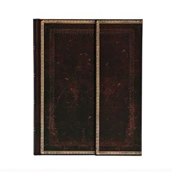Paperblanks Old Leather Moroccan Ultra Notebook with Lined Pages - Black