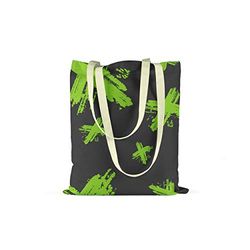 Bonamaison Printed Tote Bag, Reusable Grocery Bag, Shopping Bag, Machine Washable, Foldable, Canvas Cloth Bag with Handles, Size: 34x40 Cm