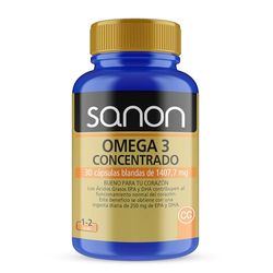 Sanon omega 3 concentrado 30 cápsulas blandas de 1418,9 mg