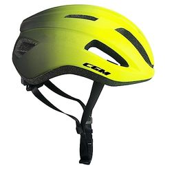 CGM Centro Casque vélo Adulte Unisexe, Jaune Fluo Noir Mat, M (55-58cm)