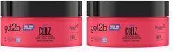 Got2b - Got Coilz - Creme Boucles Rebondies - Revitalise & Definit - A l'huile de Coco, Ricin, Argan et Beurre de Karite - Formule Vegane - 98% d'ingrédients d'origines naturelles - 200 ml (Lot de 2)