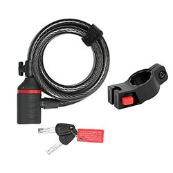 ZEFAL K-Traz C6 con Chiave - lucchetto per bici con cavo - lucchetto per bicicletta con staffa - lucchetto per bici, scooter, bici elettriche e scooter