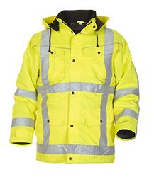 Hydrowear 046453 Lokeren Beaverline vinterparkas jacka, Hi-Vis gul, L storlek