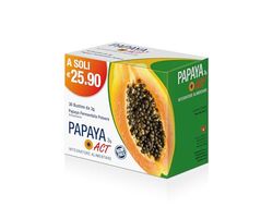 Papaya Act, Integratore Alimentare in Polvere a base di 100% Papaya Fermentata in polvere di origine biologica e senza OGM - 1 Confezione da 30 bustine