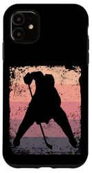 Ice Hockey Player Vintage Boys Ice Hockey Case for iPhone 11