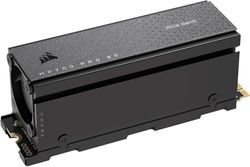 CORSAIR MP700 PRO Med Luftkylare 4 TB M.2 PCIe Gen5 x4 NVMe 2.0 SSD - M.2 2280 - Upp Till 12 400 MB/Sek Sekventiell Läsning - High-Density TLC NAND - Svart