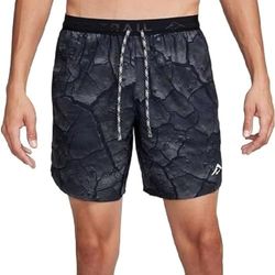 Nike Men's Pantaloncini M Nk DF Trl Stride 7B Shrt AOP, Medium Ash/Black/Black/White, FB7530-254, XL