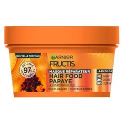 Garnier - Fructis Hair Food - Masque Réparateur à la Papaye - Formule Vegan à 97% d'Origine Naturelle - Pour Cheveux Abîmés - 320 ml