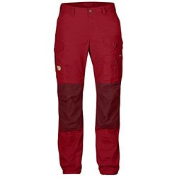 FJÄLLRÄVEN Vidda PRO Reg, Pantaloni da Donna, Donna, Pantaloni, 89335S, Rosso (Deep Red), 48