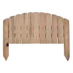 VERDELOOK Vampiro, Staccionata in Legno impregnato per Creare Una Recinzione a Onda, 54x27x47 cm