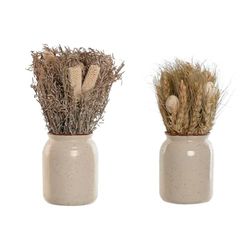Home ESPRIT Planta Decorativa Flor 13 x 13 x 25 cm (2 Unidades) (12 Unidades)