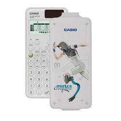 Casio FX-991SP CW - Calcolatrice scientifica illustrata con corridore, consigliata per il curriculum spagnolo e portoghese, 5 lingue, oltre 560 funzioni, solare, colore bianco