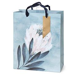 Hotchpotch Medium Floral Gift Bag - Blue
