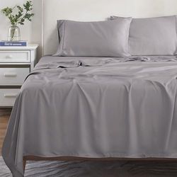 Superior 300 trådtäthet lakanset, 100 procent modell solid Modern 36.799999999999997x3.8x25.4 cm Grå