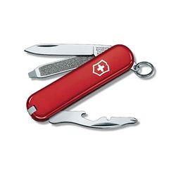 Victorinox Rally, navalha multiusos suíça, faca de bolso, presente, 9 funções, lâmina pequena, descasque cabos