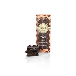 Venchi - Minitableta de Chocolate Extra Negro 75 % - Sabor intenso, 35 g - Sin Gluten- Vegano