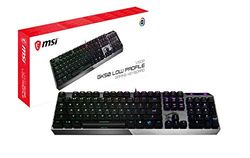 MSI Vigor GK50 Low Profile Teclado USB QWERTY Inglã‰S DE EE. UU. Negro, METÁLICO