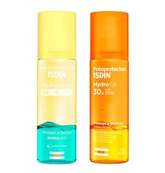 Fotoprotector ISDIN HydroLotion SPF 50 - Protector solar Corporal Bifásico, 200 ml + Fotoprotector ISDIN HydroOil SPF 30 - Protector solar corporal bifásico, 200 ml