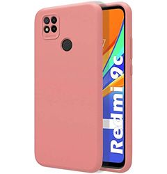 Ultra mjukt flytande silikonfodral för Xiaomi Redmi 9C Färg Rosa