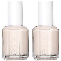 Essie Original High Shine and High Coverage Nail Polish Warm White Cream Nude Colour, Shade 8 Limo Scene 13.5 ml (Pack of 2)