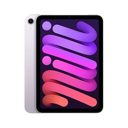 Apple iPad mini (A17 Pro): Wyświetlacz Liquid Retina 8,3 cala, 128 GB, Wi‑Fi 6E, przedni aparat 12 MP/tylny aparat 12 MP, Touch ID, bateria na cały dzień – fioletowy