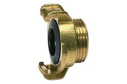 RIEGLER 107773-K 116 A GEKA, pezzo filettato rigido, ottone lucido, G 1 1/2 AG, 1 pezzo