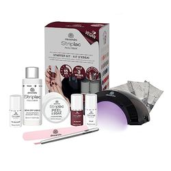 Alessandro Striplac Peel or Soak Startset Nagellack, Velver Röd