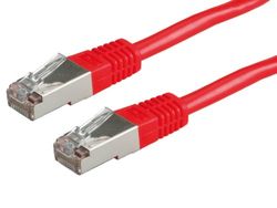 ROLINE FTP LAN-kabel Cat 5e | Ethernet netwerkkabel met RJ45-stekker rood 0,5 m