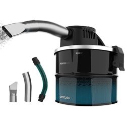 Cecotec Compacte As Stofzuiger Conga Ash 1000 Lite. 600W, Roestvrij Stalen Afwerking, Buis met Metalen Bekleding, 4 Liter Roestvrijstalen Tank, Metalen Gaasfilter