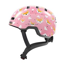 ABUS Skurb Kid Unisex jeugd fietshelm, Rosa (rozenvossen), M (50-55 cm)