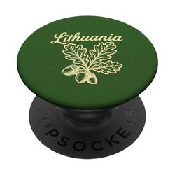Símbolos lituanos Hojas de roble Bellota Lituania PopSockets PopGrip Adhesivo