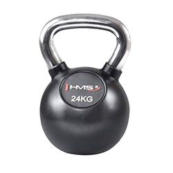 HMS Unisex's 17-64-057 5907695508796 CAST IJzeren Kettlebell, Zwart, One Size