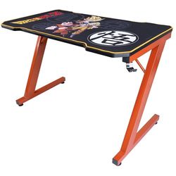 Subsonic DBZ Dragon Ball Z – ergonomiczny biurko dla graczy z karbonowym wykończeniem i zintegrowaną podkładką pod mysz, oficjalna licencja PC Gaming