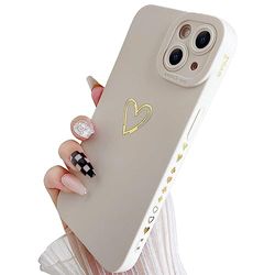 iPhone 13 Case, Soft Rubber Full Coverage Case, Soft Silicone Anti-Scratch Case Designed with Camera Protection, White