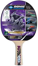 Donic-Schildkröt Racchetta da Ping Pong Legends 800, Impugnatura AVS, Pls & Ergo, Spugna 2.0 mm, Legno FSC, Gomma Champion-ITTF, 754425