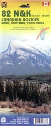 Canadian Rockies International Travel Map 82 N&K Banff, Kootenay, Yoho Parks
