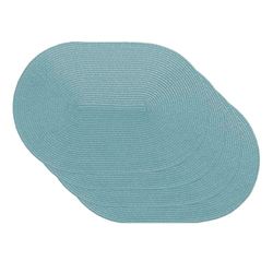 Venilia Toalha de mesa espiral azul, toalha de mesa individual, toalha de mesa, toalha de mesa individual para a sala de jantar, oval, 4 cortes, 45 x 30 cm, 59115