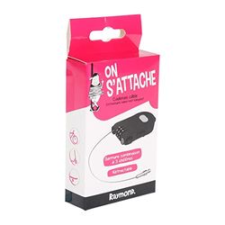RAYMOND. 646259 Bicicletta Compact Steel Cable Code, Lunghezza 110 cm, Diametro 2 mm, Pocket Lock, NC
