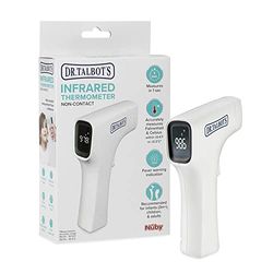 Dr. Talbot's Easy Handle Non-Contact Infrarood Thermometer Met LED-Scherm, Koorts Waarschuwing Indicator, Reading Voor Baby, Kinderen En Volwassenen, Wit