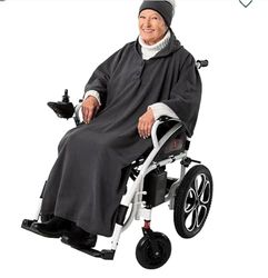 Antar AT53521 Poncho en polaire pour fauteuil roulant