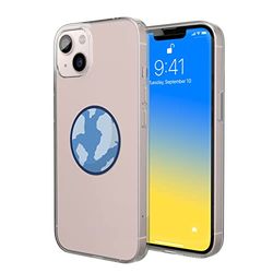 Bonateks, Custodia stampata digitale compatibile con iPhone 14, custodia protettiva, antiurto, silicone, flessibile, trasparente