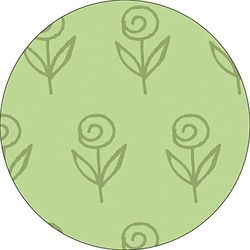 Bonateks, Round Digital Printed Mouse Pad, Non-Slip Base, for Office and Home, Diameter:22cm