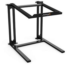 Audibax TOP-20 - Soporte para Portátil - Stand para Ordenador para Cabina DJ o Estudio - Altura de 28,5 cm - Funda Incluida - Soporte Laptop Plegable para DJ - Fabricado en Acero