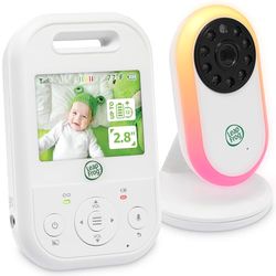 LeapFrog LF2423 Babymonitor met camera, lang bereik, 2,8 inch video lcd-display, 2 x zoom, temperatuursensor, ruisactivatiemodus, intercom, lange batterijlevensduur, 720p