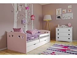 KOCOT KIDS Julie Lit de Jour, Bois d'ingénierie, Rose Pale, 1 Personne