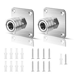 PEUTIER Lot de 2 Supports de Canon à Mousse pour Nettoyeur Haute Pression, 6,35 mm, Connexion Rapide, Support de Pistolet à Neige, Support de buse en Acier Inoxydable, Support de Rangement pour