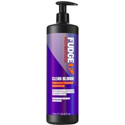 Fudge Professional Clean Blond Shampoing aux pigments violets pour cheveux blonds