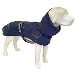 Croci Hiking - Abrigo Impermeable para Perros, Makalu, Forro termorregulador, Azul Oscuro, 70 cm