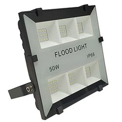 Foco projetor com lâmpada LED Slim, 50 W, para o exterior Cor branca fria (6500 K). 5000 lúmenes. IP65. A ++.